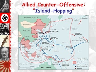Allied Counter-Offensive:
“Island-Hopping”
 