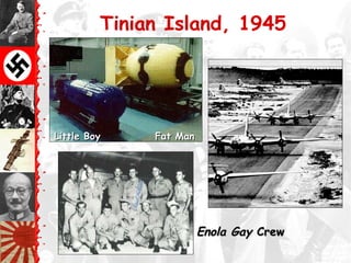 Tinian Island, 1945
Little Boy Fat ManLittle Boy Fat Man
Enola GayEnola Gay CrewCrew
 