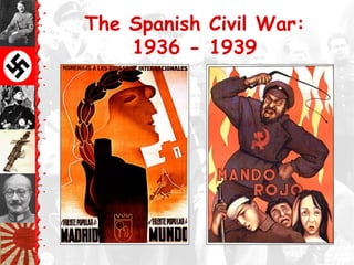The Spanish Civil War:
1936 - 1939
 