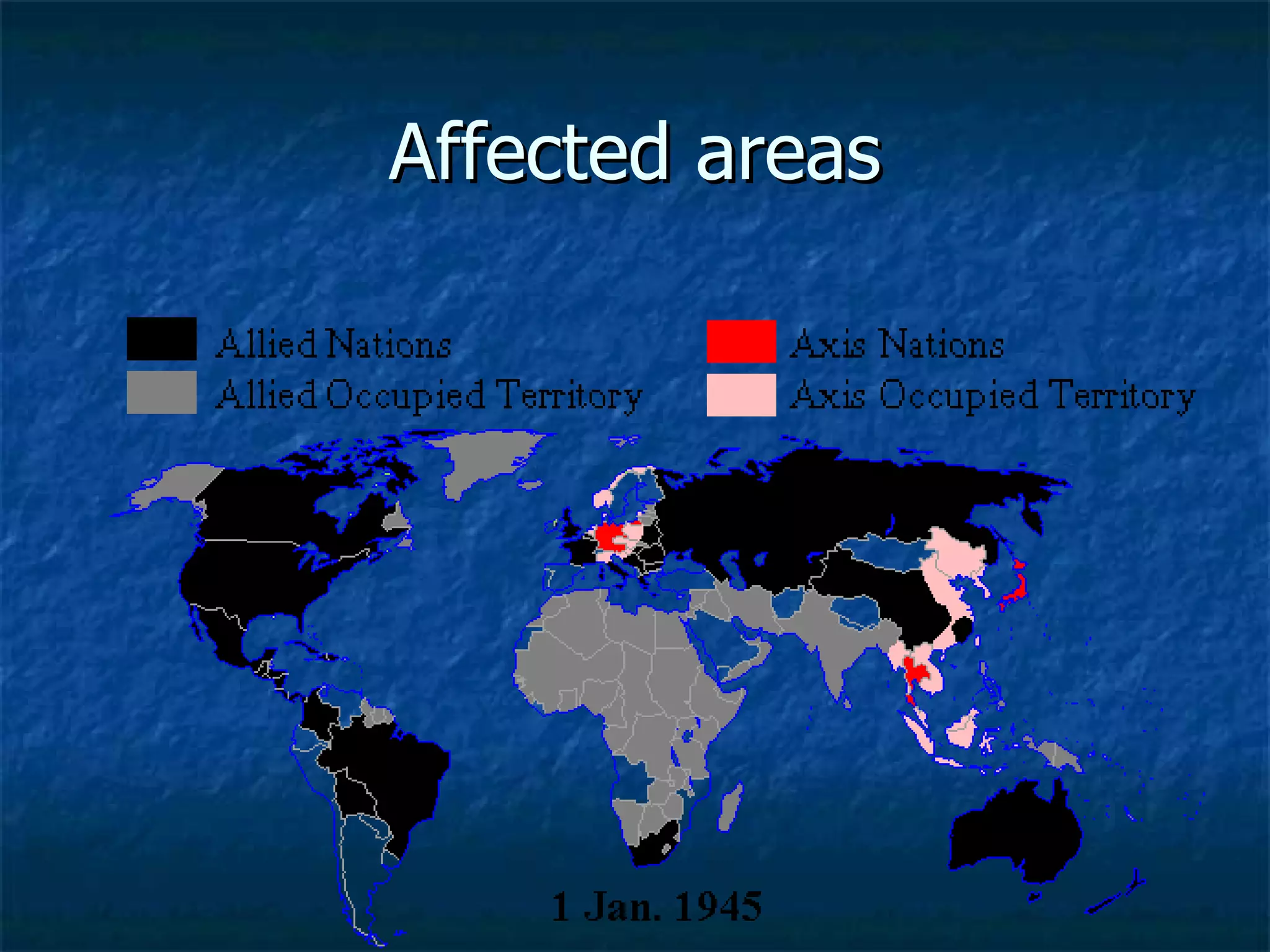 Affected areas 