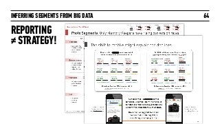 INFERRING SEGMENTS FROM BIG DATA 64
REPORTING
≠ STRATEGY!
 