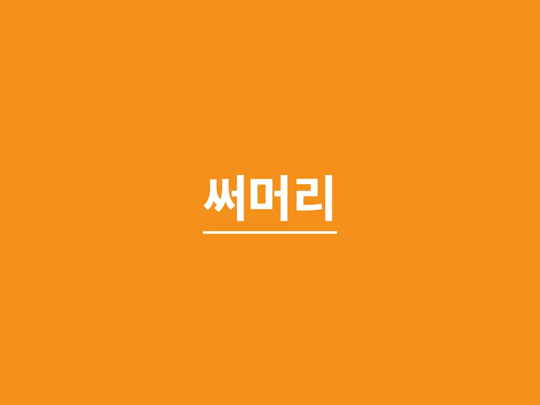 써머리 
 