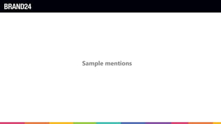 Sample mentions
 