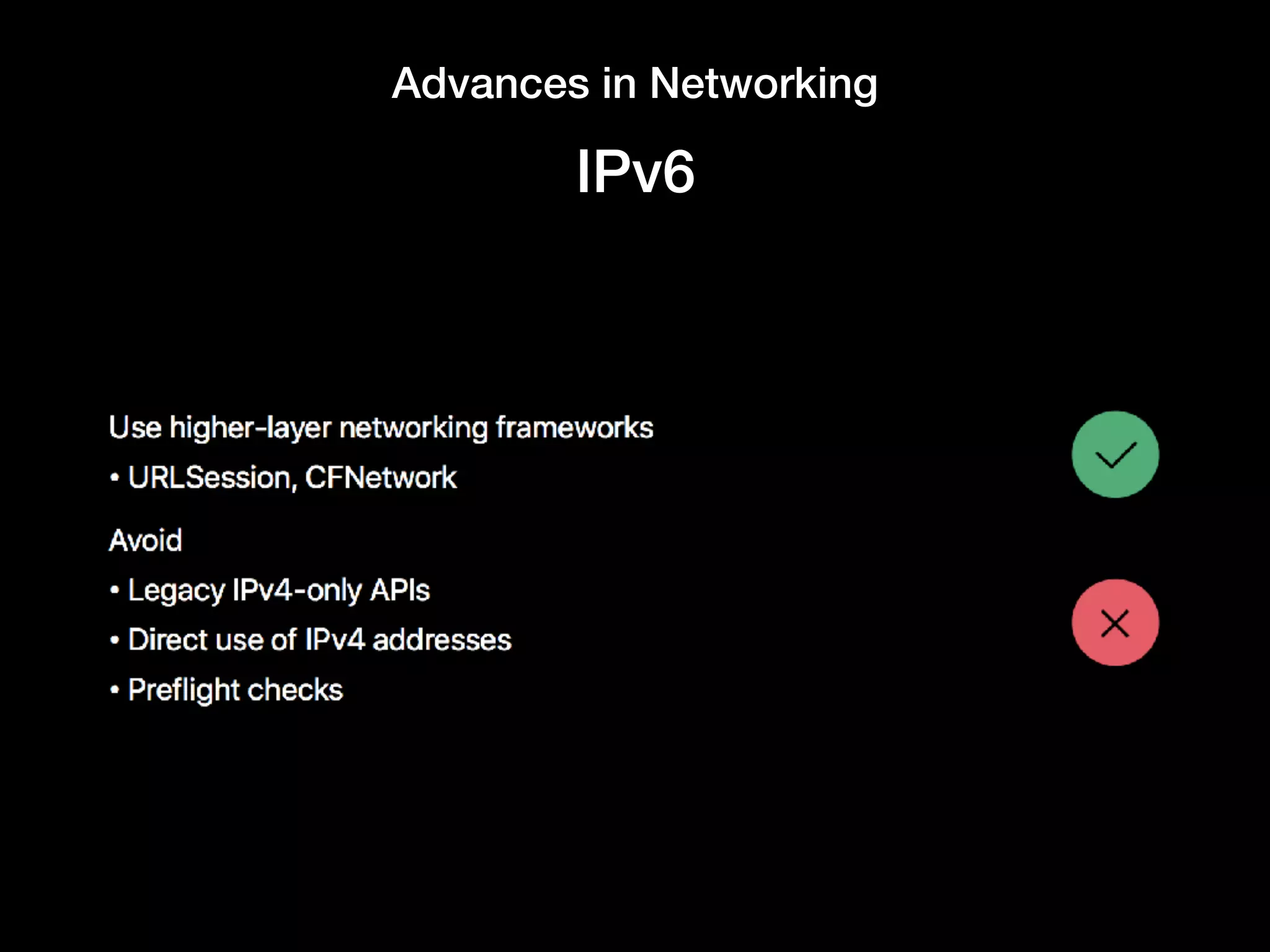 Advances in Networking
IPv6
 