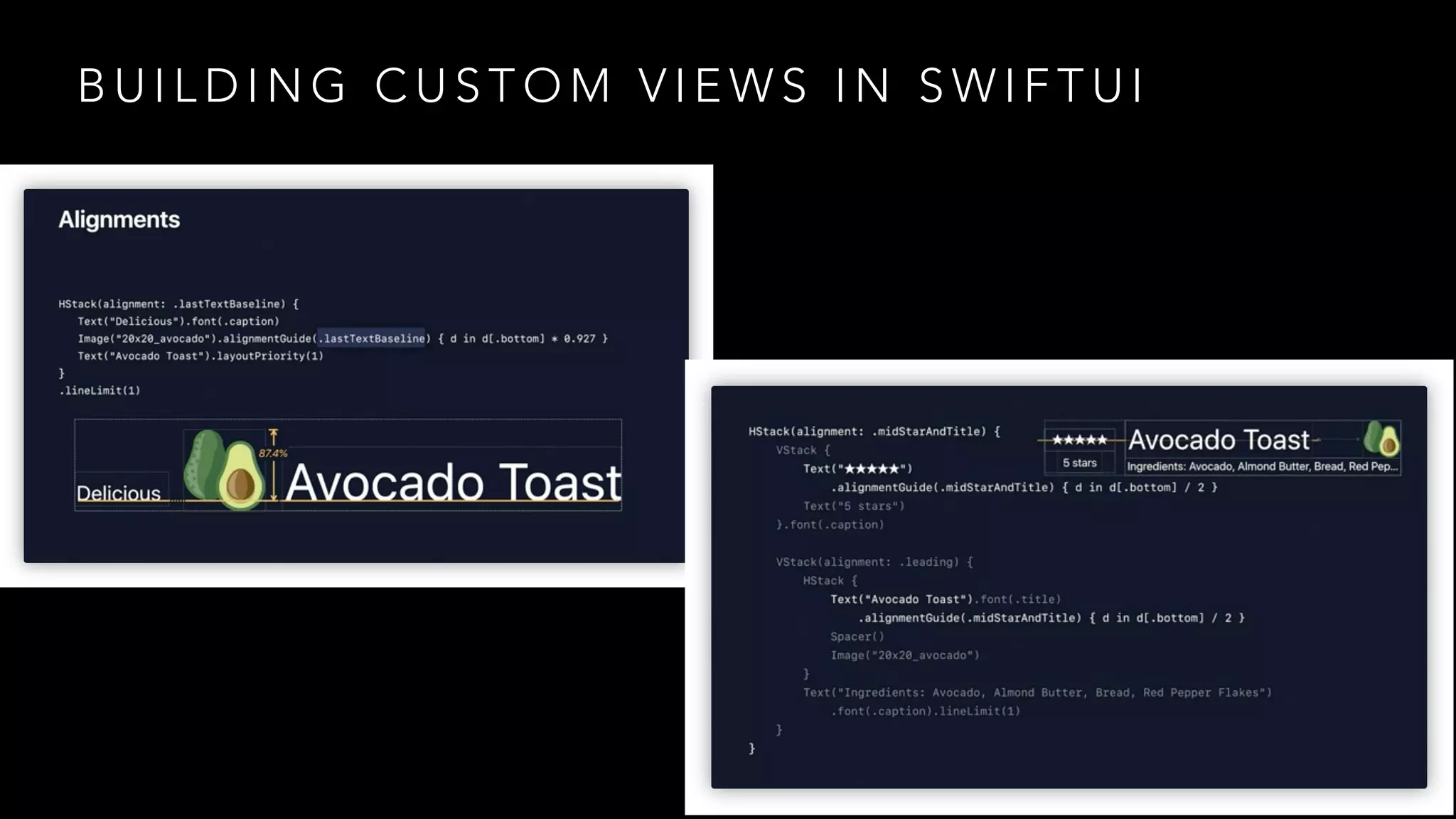 B U I L D I N G C U S T O M V I E W S I N S W I F T U I
 
