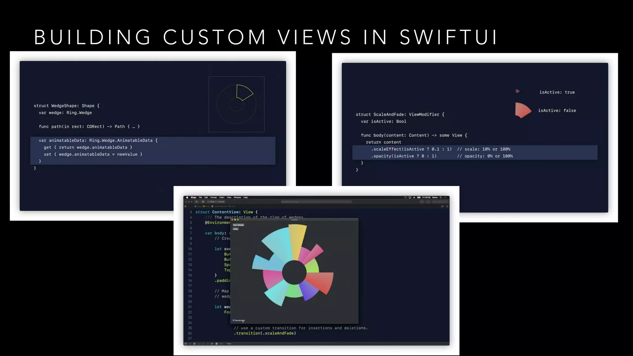 B U I L D I N G C U S T O M V I E W S I N S W I F T U I
 