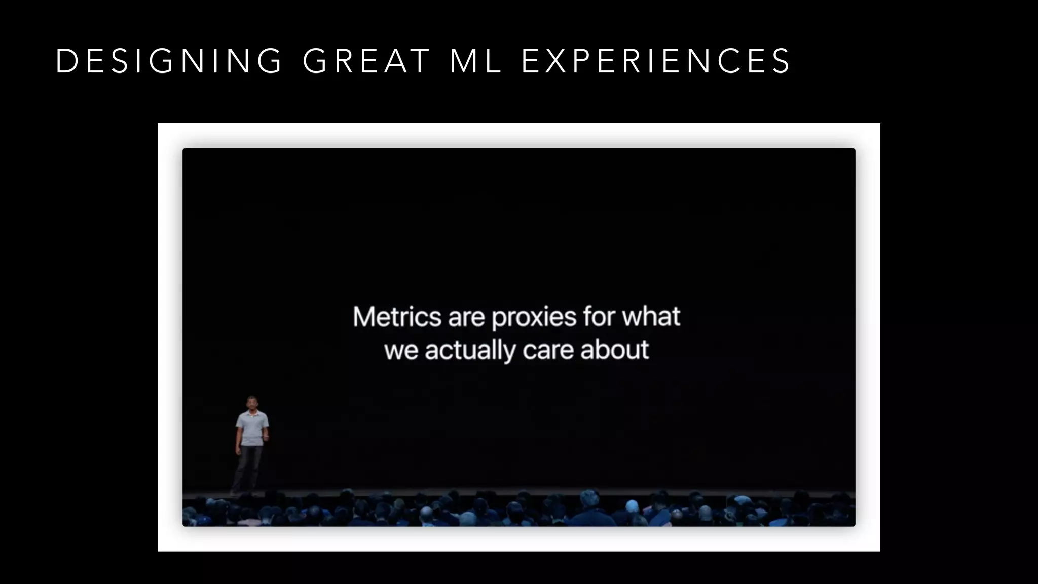 D E S I G N I N G G R E AT M L E X P E R I E N C E S
 