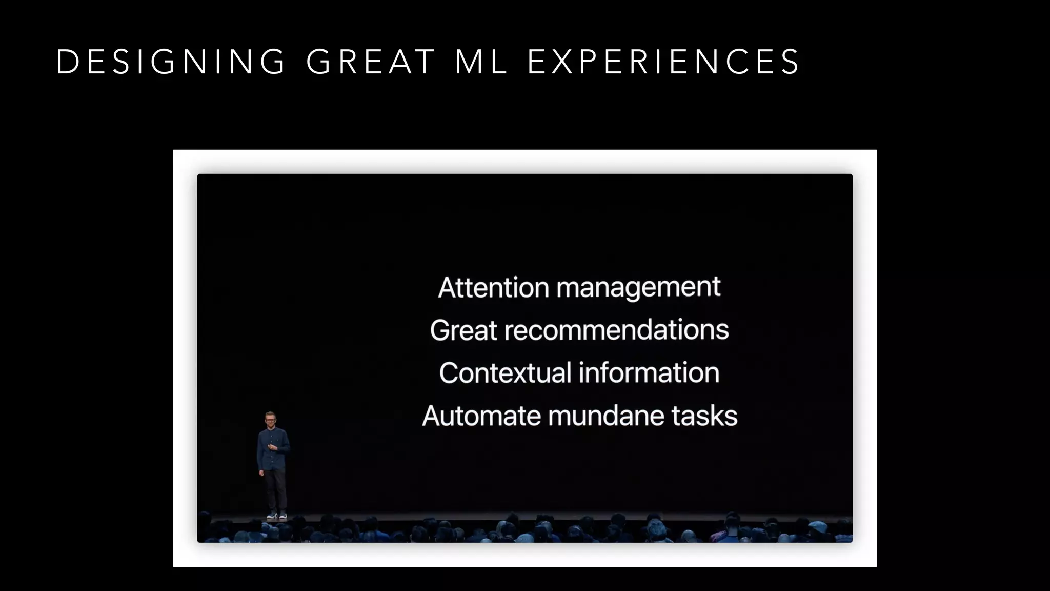 D E S I G N I N G G R E AT M L E X P E R I E N C E S
 