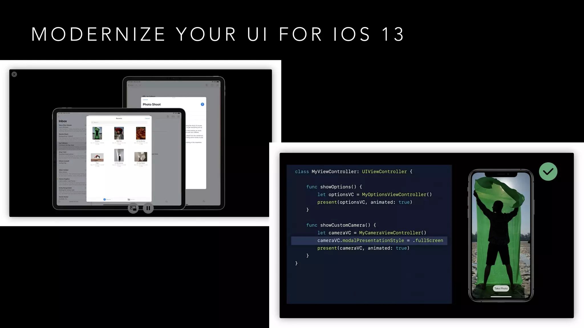 M O D E R N I Z E Y O U R U I F O R I O S 1 3
 