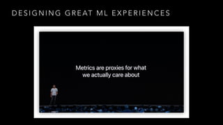 D E S I G N I N G G R E AT M L E X P E R I E N C E S
 