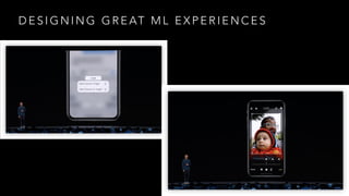 D E S I G N I N G G R E AT M L E X P E R I E N C E S
 