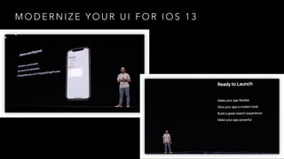 M O D E R N I Z E Y O U R U I F O R I O S 1 3
 