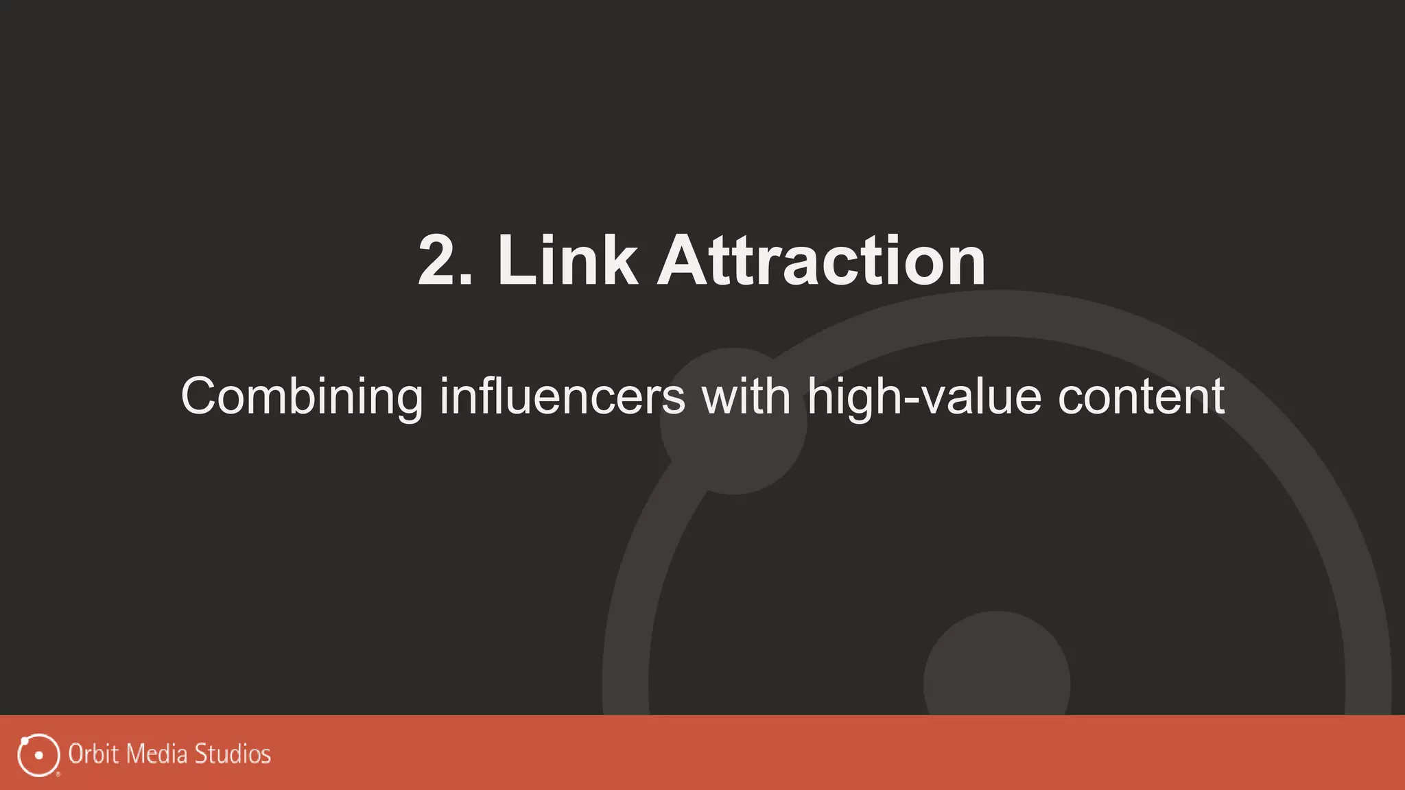 2. Link Attraction
Combining influencers with high-value content
 
