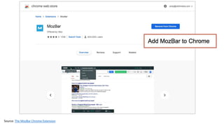 Source: The MozBar Chrome Extension
 