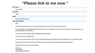 “Please link to me now.”
 
