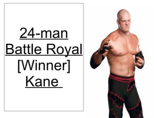 24-man Battle Royal [Winner] Kane  