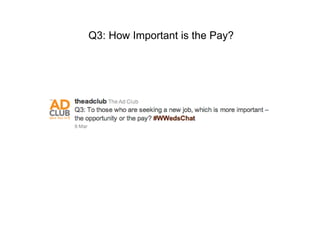 Q3: How Important is the Pay? 