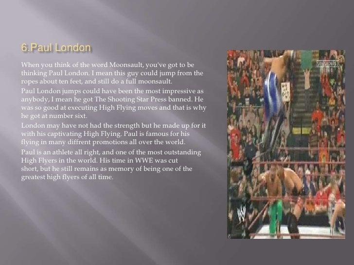 WWE Top 10 best highflyers of all time