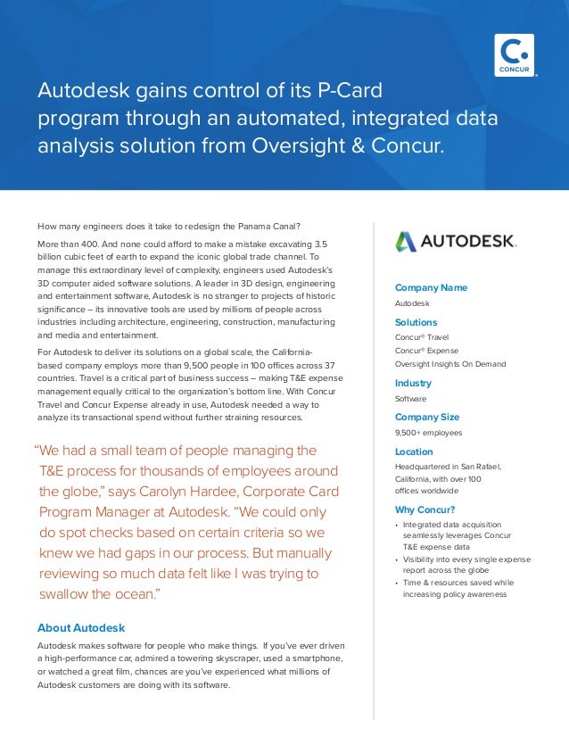 take control of t e spending with oversight and concur autodesk succ comcur