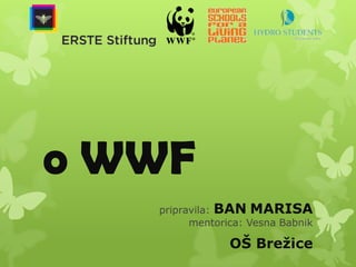o WWF
   pripravila: BAN MARISA
         mentorica: Vesna Babnik

                OŠ Brežice
 