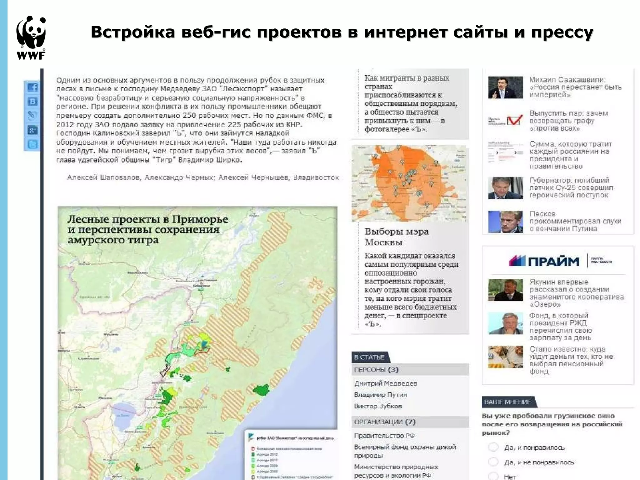 Встройка веб-гис проектов в интернет ссааййттыы ии ппрреессссуу 
September 
28, 2013 - 
25 
 