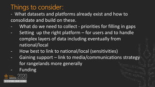 Big data in resilience-building of rangeland communities.