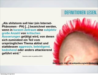 Donnerstag, 26. April 2012
 