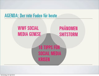 Donnerstag, 26. April 2012
 