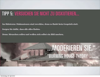 Donnerstag, 26. April 2012
 