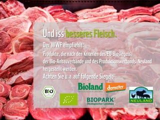 WWF Fleischfrage: "Fleisch frisst Land"