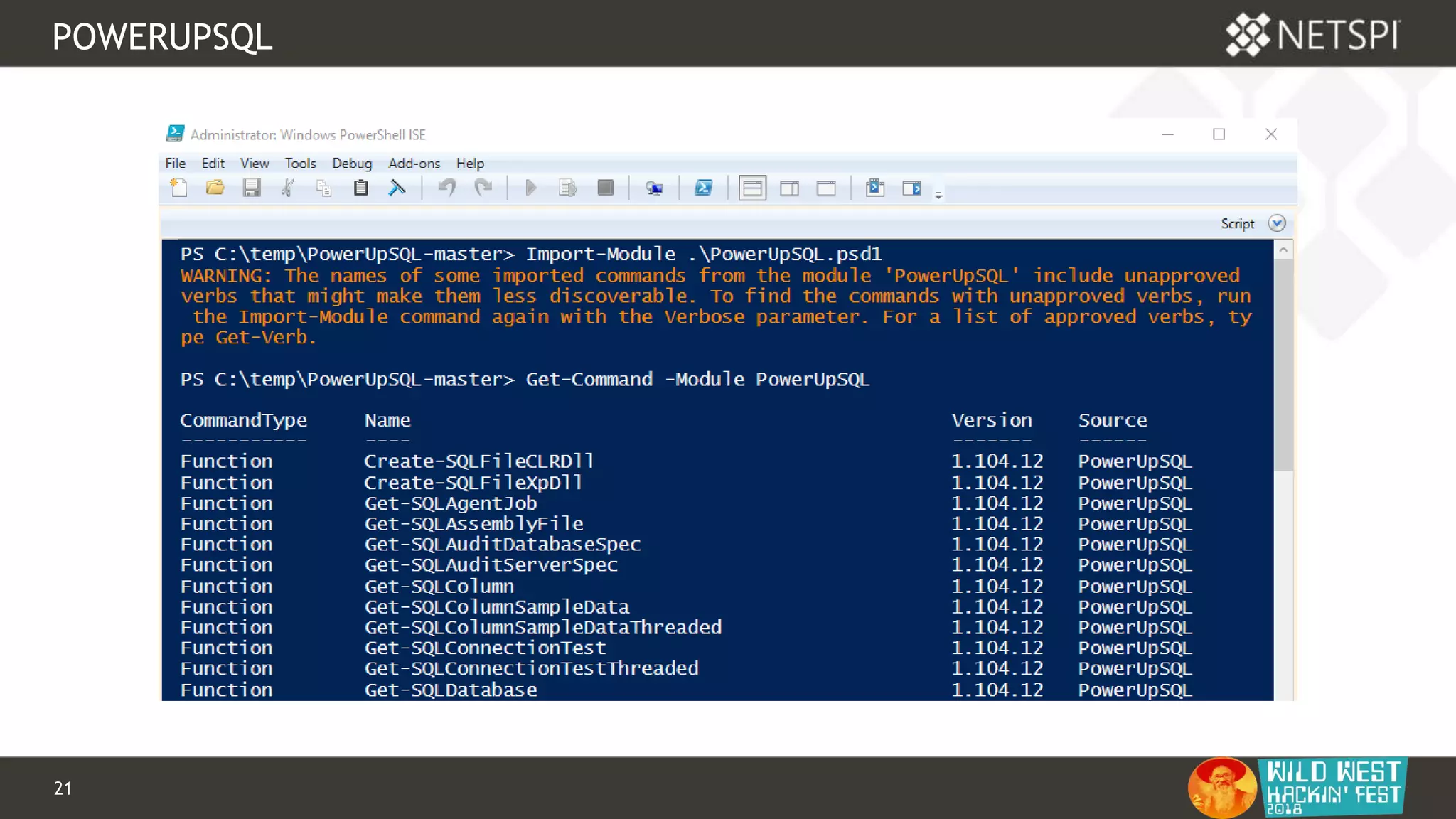 21 Confidential & Proprietary
POWERUPSQL
 