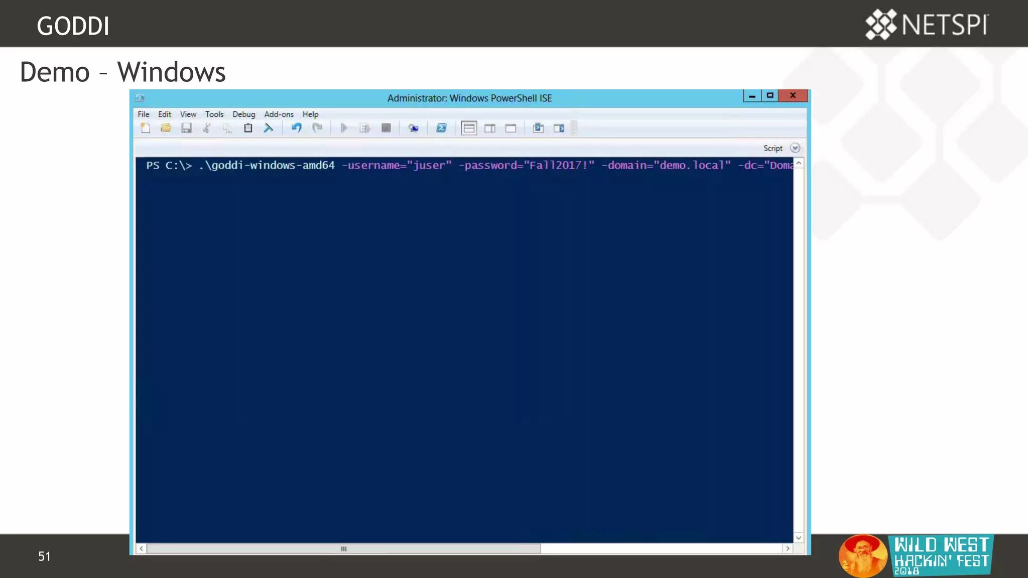 51 Confidential & Proprietary
GODDI
Demo – Windows
 
