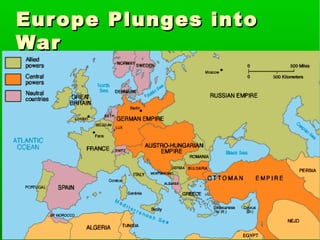 Eur ope Plunges into
War
 