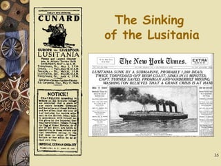 The Sinking  of the Lusitania 