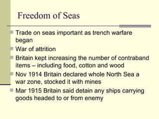 WWI and the aftermath