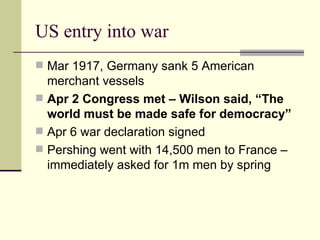 WWI and the aftermath