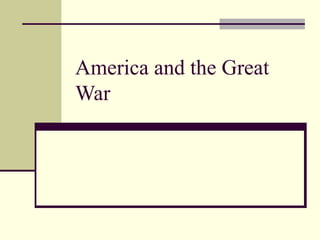 WWI and the aftermath