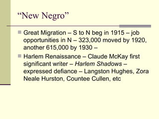 WWI and the aftermath