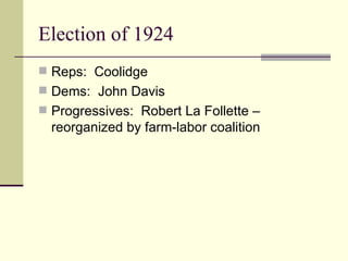 WWI and the aftermath