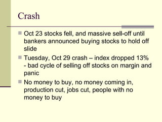 WWI and the aftermath