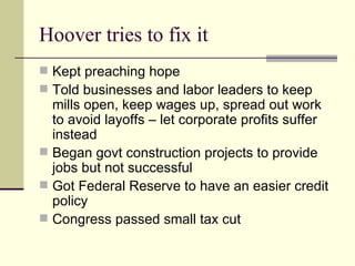 WWI and the aftermath