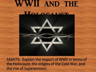 WWII and the
 Holocaust
 