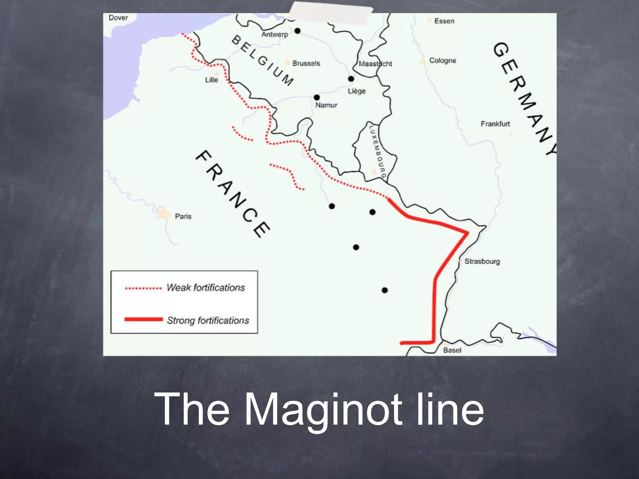 The Maginot line
 