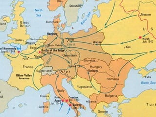 WWII in Europe Map
 
