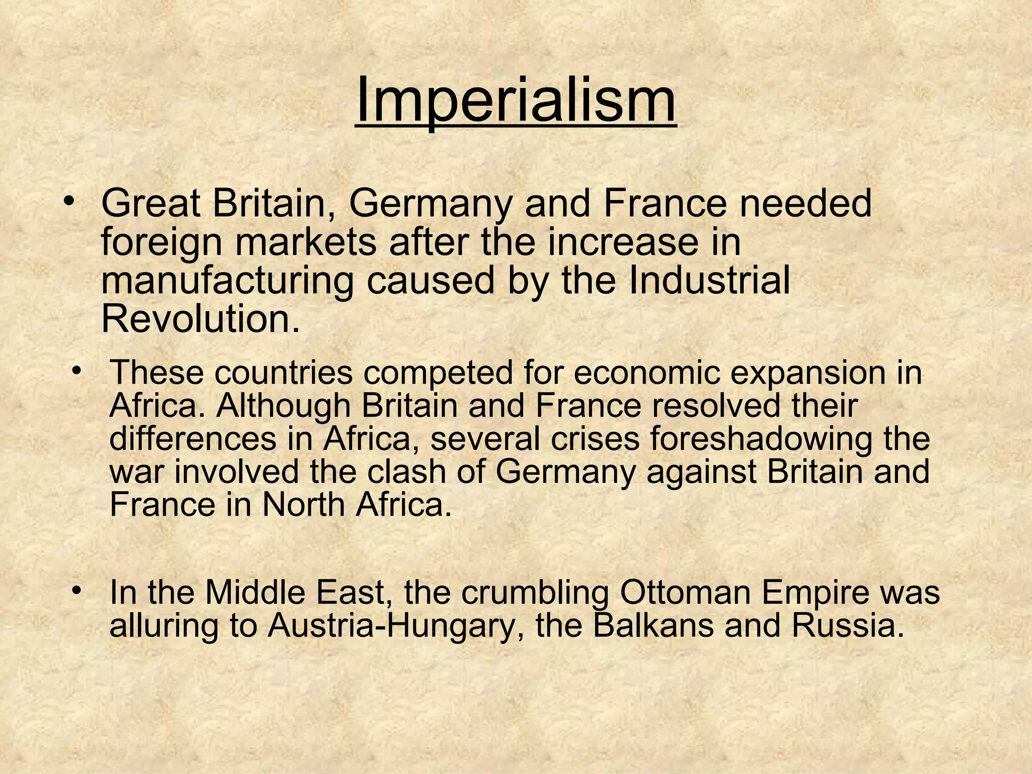 World War I Power Point | PPT