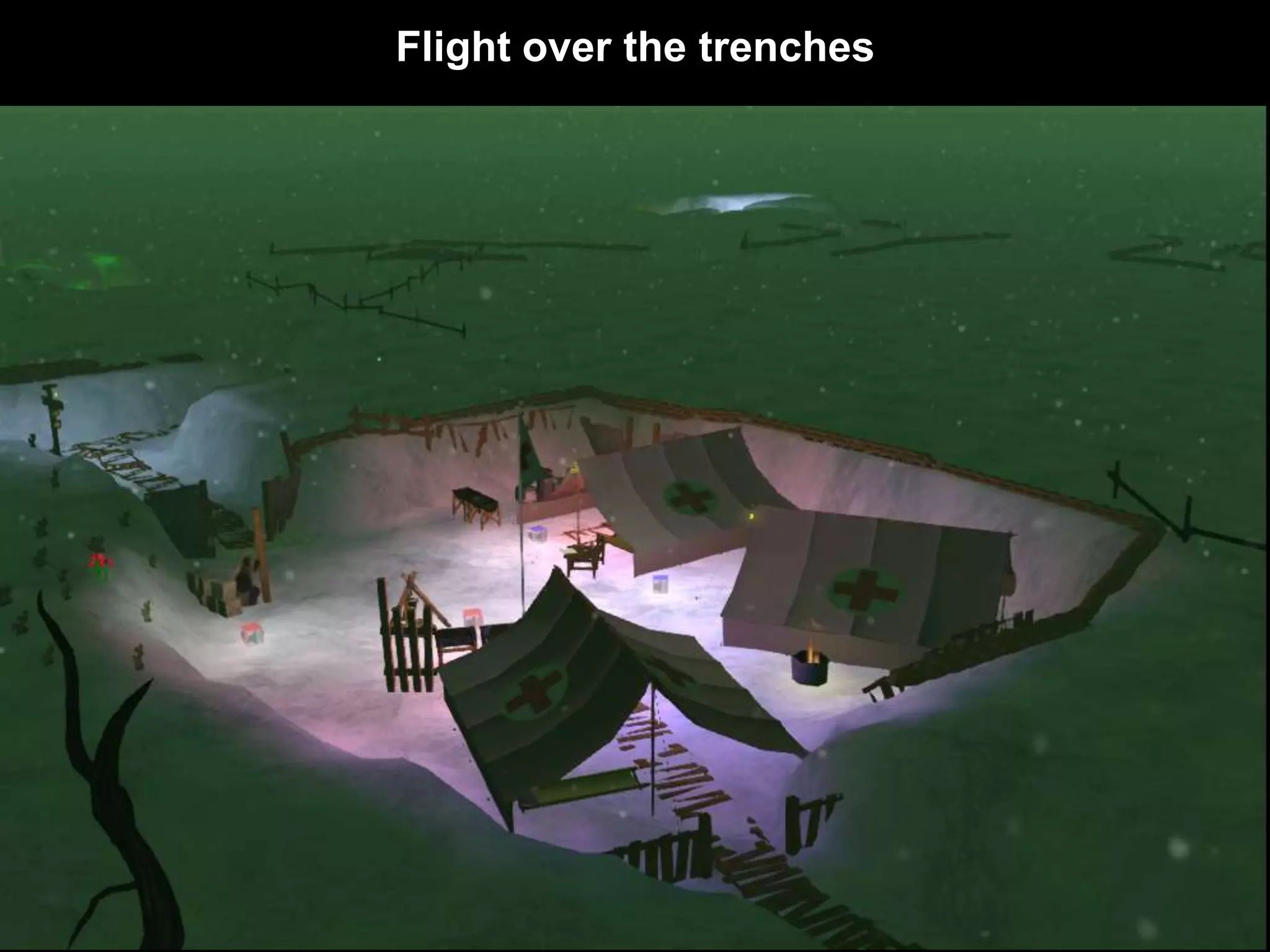 Flight over the trenches