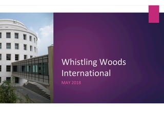 Whistling	Woods	
International	
MAY	2018	
 