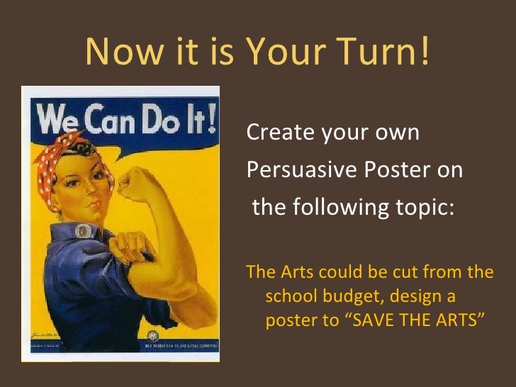 Propaganda Poster - "Save the Arts"