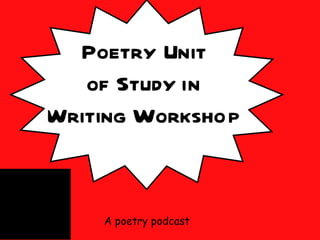 A poetry podcast 