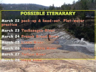Spring Break Whitewater Kayaking